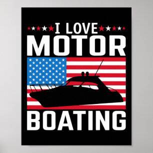 Affiche Mens I Love Motorboating Tee Nitro B