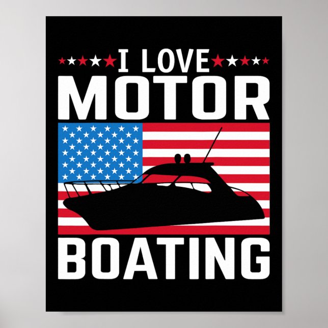 Affiche Mens I Love Motorboating Tee Nitro B (Devant)