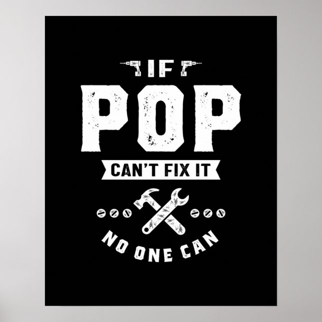 Affiche Mens If Pop Cant Fix It Personne ne peut offrir D  (Devant)