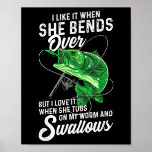 Affiche Mens Je l'aime quand elle se penche sur les cadeau