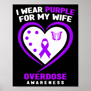 Affiche Mens Je Porte Du Purple Pour Ma Femme Sensibilisat