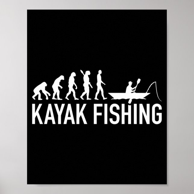 Affiche Mens kayak fishing evolution kayak fishing (Devant)