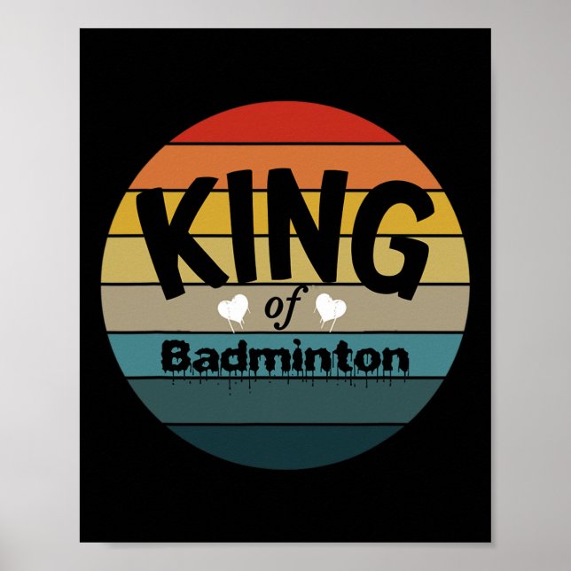 Affiche Mens King De Dminton (Devant)