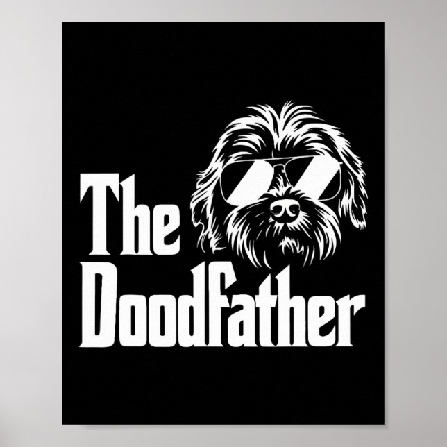 Affiche Mens Le Parrain Goldendoodle Dog Doodle Papa Fa (Devant)