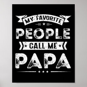 Affiche Mens Mes Favoris Appelent Moi Papa