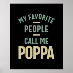 Affiche Mens Mes Favoris Appelent Moi Poppa
