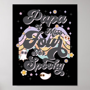 Affiche Mens Papa Of Miss Four Ever Éffrayant 4e anniversa