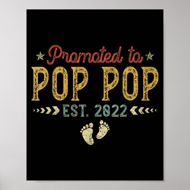 Affiche Mens Promoted To P P Est 2022 Funny New P P  (Devant)