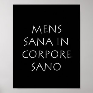Affiche Mens sana in corpore sano