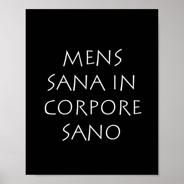 Affiche Mens sana in corpore sano (Devant)