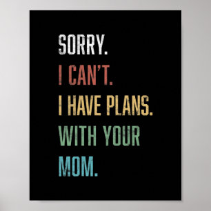 Affiche Mens Sarcastic Your Maman Funny Mens