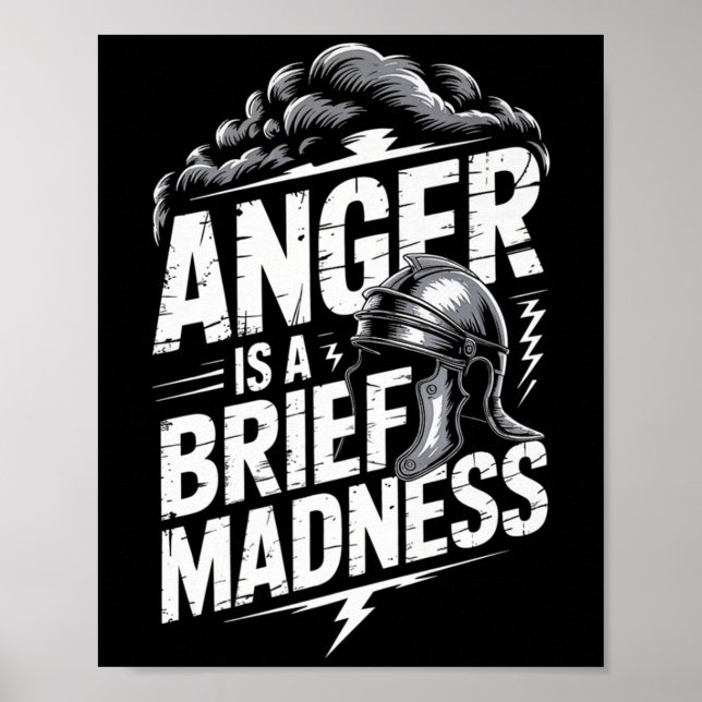 Affiche Mens Seneca stoïque Philosoper Citation Motivation (Devant)