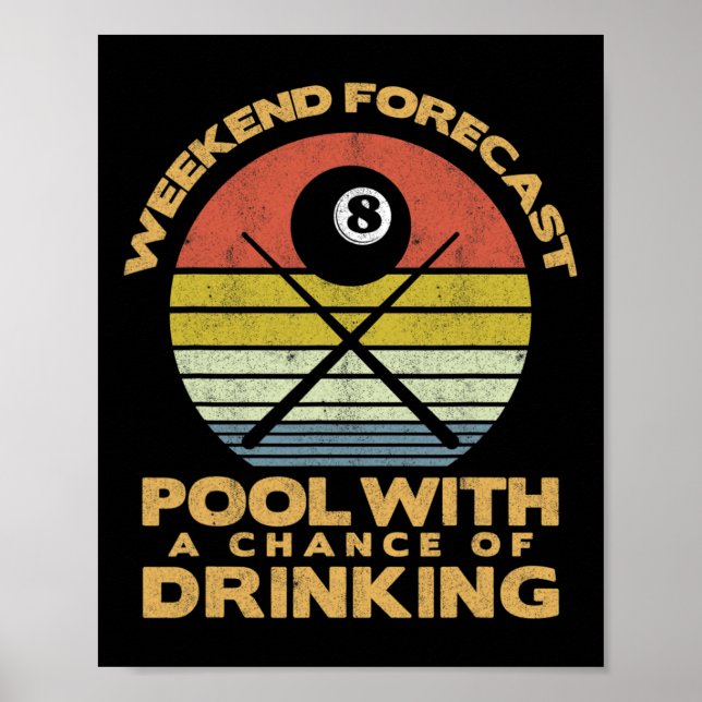 Affiche Mens Weekend - Pool De Prévisions Avec Un Changeme (Devant)