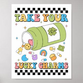 Affiche Mental Awareness Take Your Lucky Charm Pills Healt