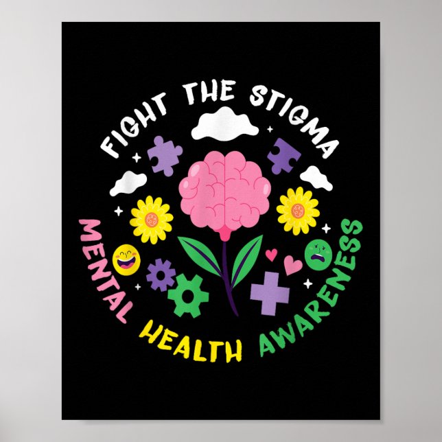 Affiche Mental Health Awareness Depression Suicide Prevent (Devant)