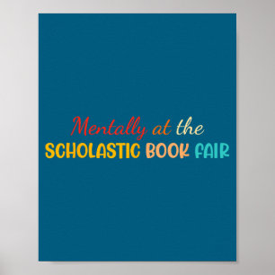 Affiche Mentalement à la foire du livre Scholastic Rétro V