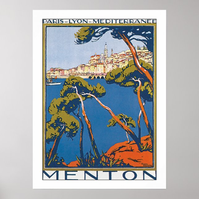 Affiche Menton (Devant)