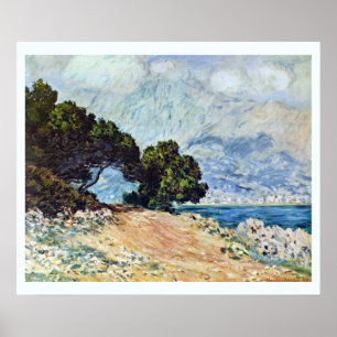 Affiche Menton vu du Cap Martin par Claude Monet