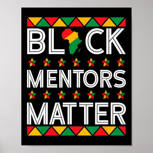 Affiche Mentors du Mois de l'histoire des Noirs Problème A (Devant)