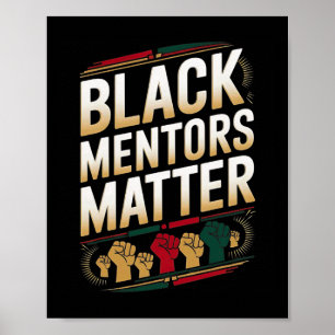 Affiche Mentors Noirs Problème Mois de l'Histoire des Noir