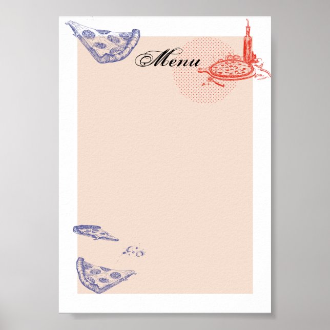 Affiche Menu (Devant)