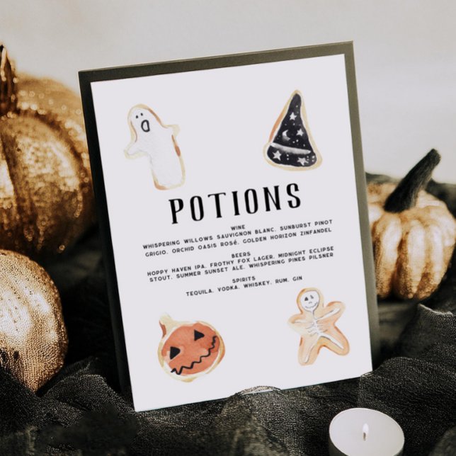 Affiche Menu Barre d'Halloween (Créateur téléchargé)