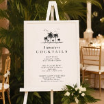 Affiche Menu Cocktail Signature<br><div class="desc">Signature Cocktail Menu Poster parfait pour un mariage moderne à la plage.</div>