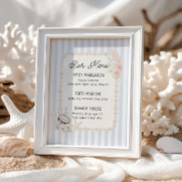 Menu de Bar pour une Baby Shower de Mariée sur le