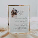 Affiche Menu de la barre des animaux de compagnie de signa<br><div class="desc">Pet Bar boissons panneau de menu avec une photo de votre animal de compagnie. Customisez avec vos choix de boissons pour le bar à votre mariage ou prochain grand événement.</div>