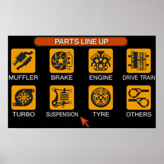 Affiche Menu Gran Turismo 2 Tune