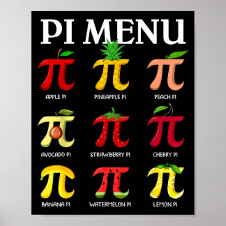 Affiche Menu jour 314 drôle tarte aux fruits menu professe