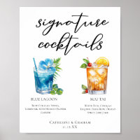Menu Mariage Cocktails Signature Tropical