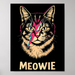 Affiche Meowie Cat Rock Musique Concert Conception De Musi