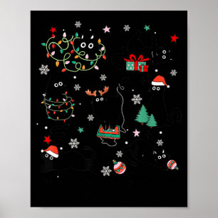 Affiche Meowy Catmas Chat Noël Mignon Chatons Chats Père N
