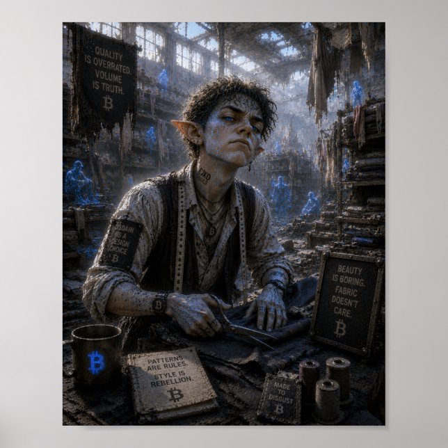 Affiche Mépris / Tailleur / Entrepôt de tissus (Devant)