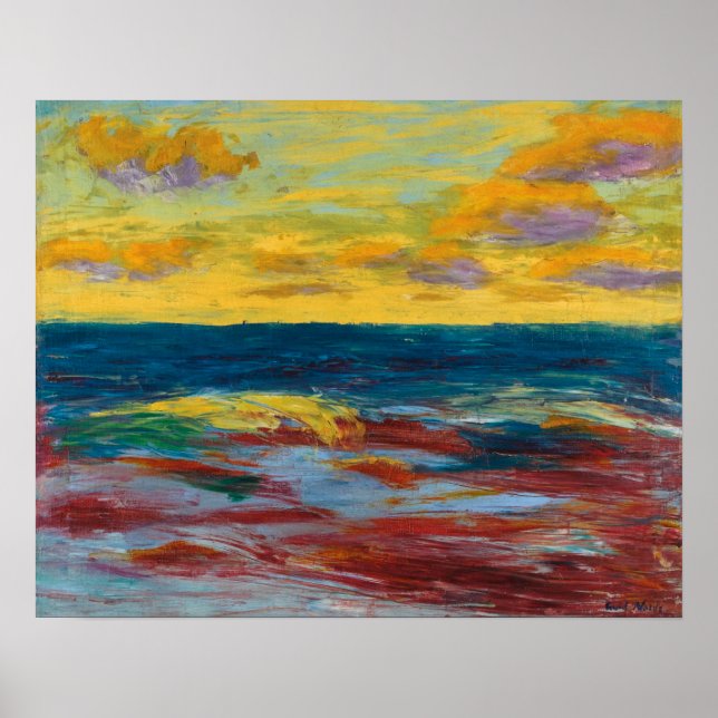 Affiche Mer au large d'Alsen | Emil Nolde | (Devant)