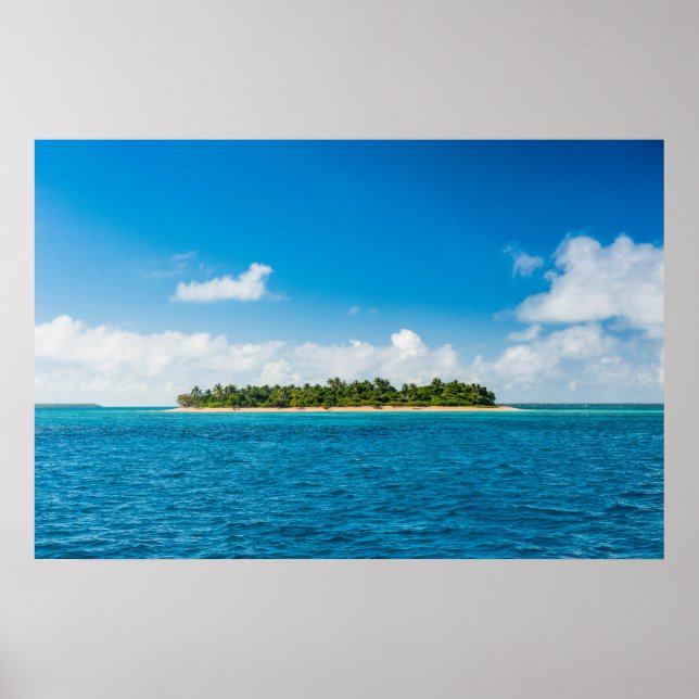 Affiche Mer Avec Little Island (Devant)