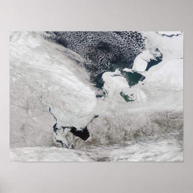 Affiche Mer blanche, Russie (Devant)