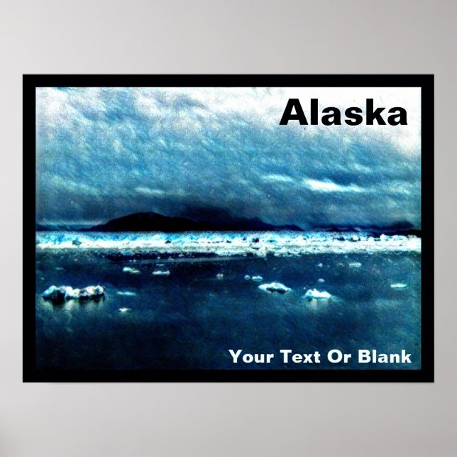 Affiche Mer bleue froide (Devant)