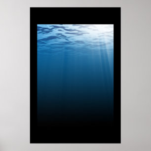 Affiche Mer bleue profonde