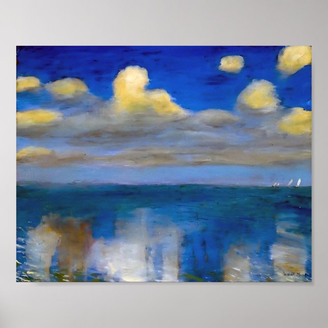 Affiche Mer calme | Emil Nolde | (Devant)