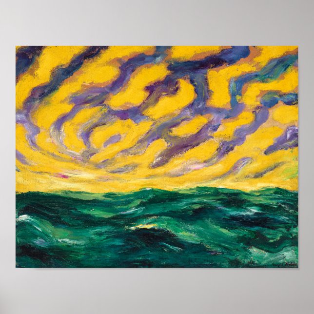 Affiche Mer d'Automne | Emil Nolde | (Devant)