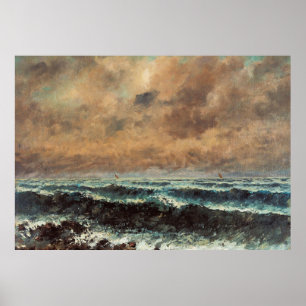 Affiche Mer d'automne – Gustave Courbet