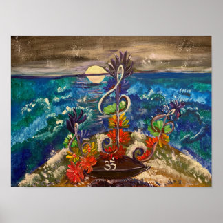 Affiche Mer d'Harmonie - Om Peinture en toile