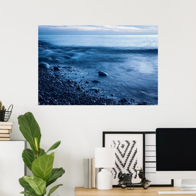 Affiche Mer du soir (Bureau à domicile)