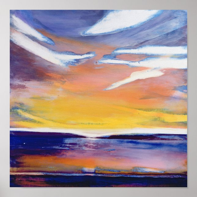 Affiche Mer du soir (Devant)