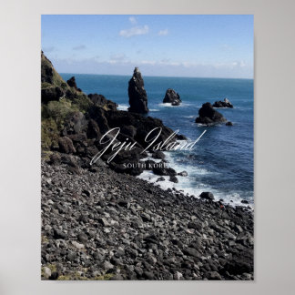 Affiche Mer - Île Volcano - Jeju - Île Jeju - Corée