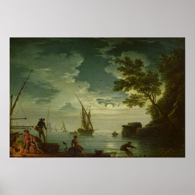 Affiche Mer, Lune, 1772 (Devant)