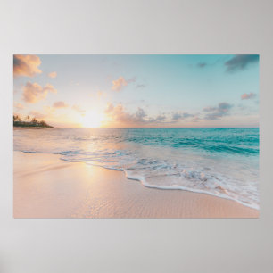 Affiche Mer pendant l'heure d'or