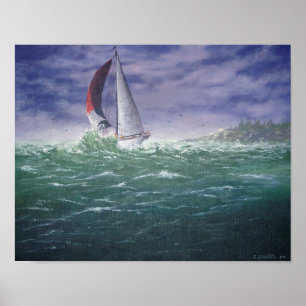 Affiche Mer rugueuse